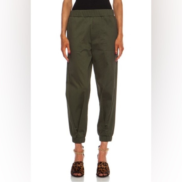 BAND OF OUTSIDERS Stretch Sateen Pant in Fatigue size 1 - Picture 1 of 11